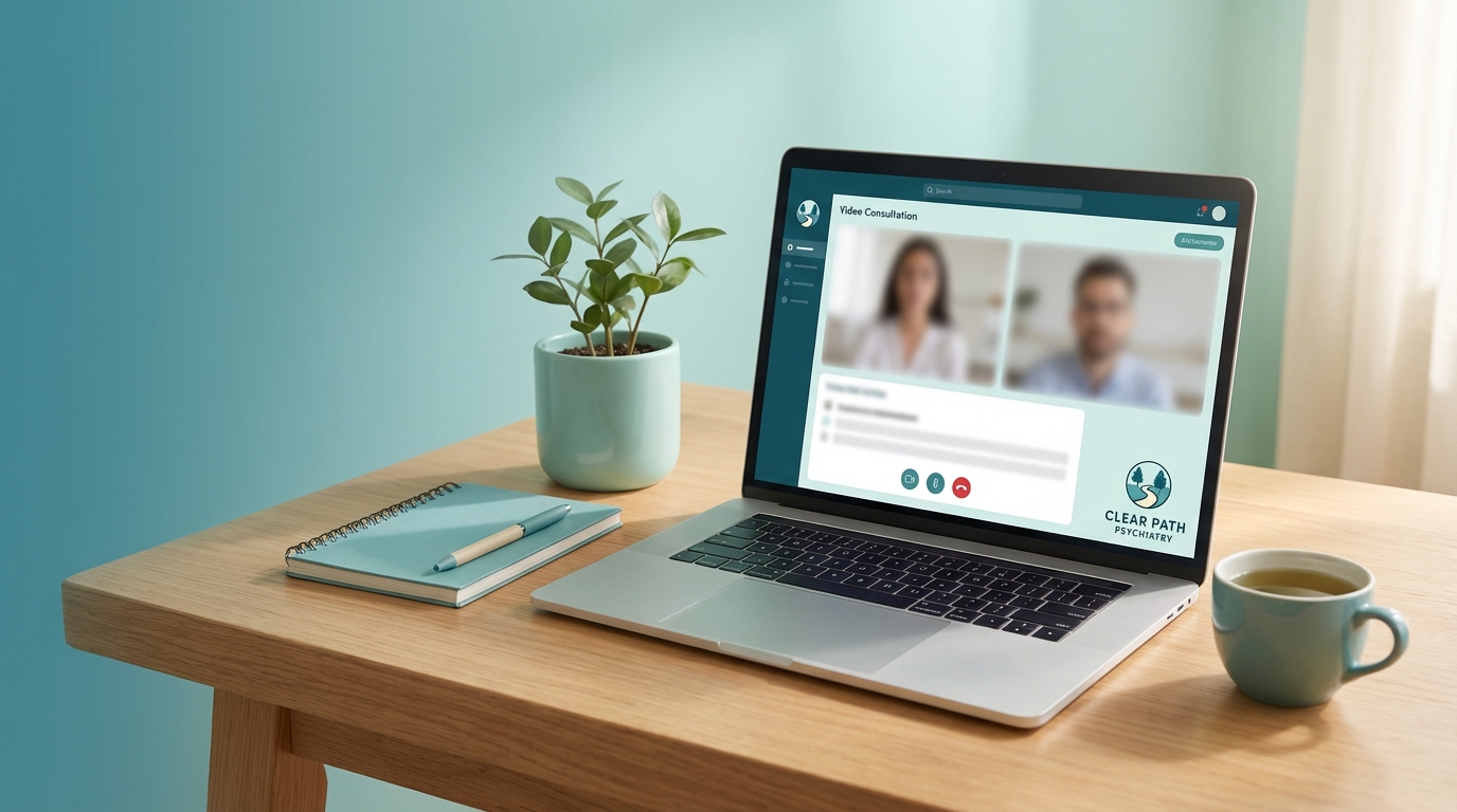 Clear Path Psychiatry telepsychiatry session in Minnesota